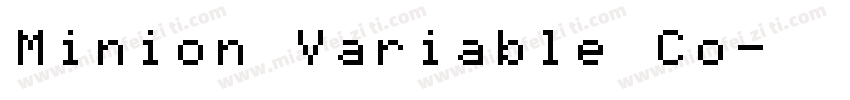 Minion Variable Co字体转换